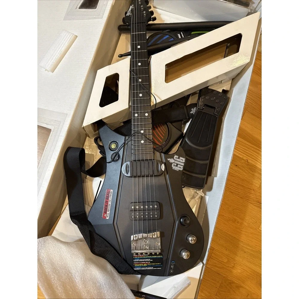 Power Gig Rise Of‎ The Six String Xbox Band Kit Guitar, Drum Set,
